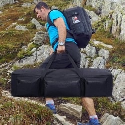 Kaukoputkikotelo 1035 mm tilava 900D Oxford-kangas PU-pinnoite pehmustettu sisävuori irrotettava väliseinä