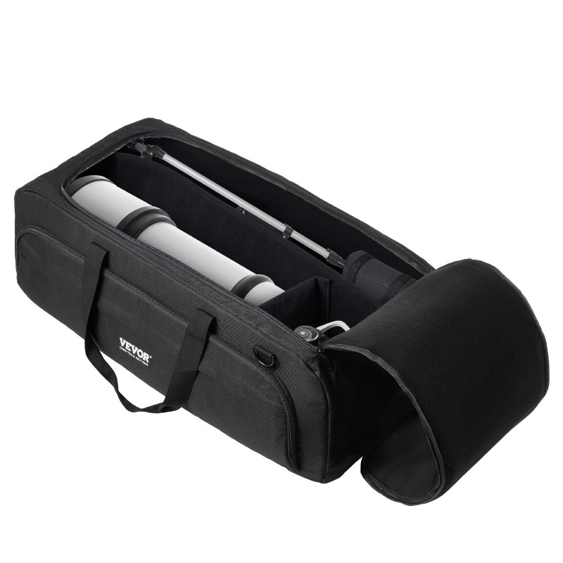 Kaukoputkilaukku 770 mm 900D Oxford-kangas PU-pinnoite pehmustettu irrotettavalla väliseinällä vastapainotaskulla