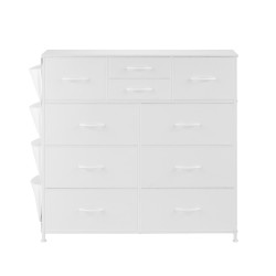 Kangaslaatikosto 10 laatikkoa teräsrunko hengittävä kuitukangas makuuhuoneeseen