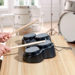 Sähköinen pöytärumpusetti 4 dynaamista padia 163 rumpusoundia stereokaiuttimilla kuulokeliitännällä