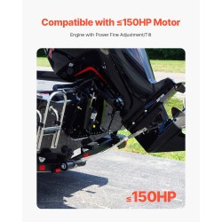 Peräpeilin tuki galvanoitu metallirunko säädettävä 685–1580 mm alle 150 HP