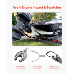 Peräpeilin tuki galvanoitu metallirunko säädettävä 685–1580 mm alle 150 HP