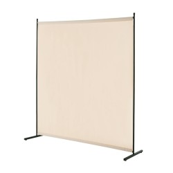 Huoneenjakaja yksipaneelinen vapaasti seisova rautarunko Oxford-kangas 1810x1815x500 mm beige