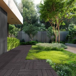 Toisiinsa lukittuvat terassilaatat 300x300 mm 54 kpl polypropeenia ulkokäyttöön ja sisäkäyttöön