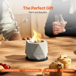 Pöytätulisija betoninen ruostumaton terässisäosa sisä- ja ulkokäyttöön sammutuskansilla