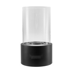 Pöytätulisija hiiliteräs ja lämpöä kestävä lasi 160 160 285 mm savuton sisä ja ulkokäyttöön