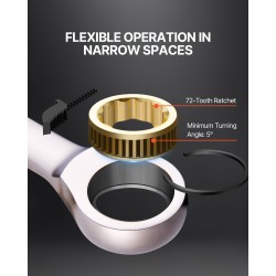 Räikkälenkkiavainsarja 24-osainen kromivanadiiniteräs ja hiiliteräs 8–19 mm tuumakoot 1/4–7/8 säilytystelineellä autokorjauksiin