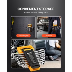 Räikkälenkkiavainsarja 8-osainen kromivanadiiniteräksinen 8–19 mm säilytystelineellä yleiskäyttöön