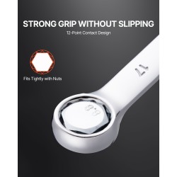 Kiintoavainsarja 25-osainen hiiliteräs metrinen koot 6–32 mm rullattavassa pussissa