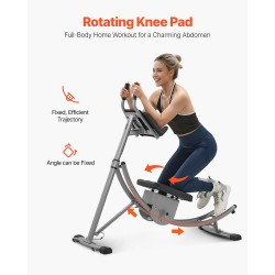 Vatsalihaslaite hiiliteräsrunko taitettava pyörivä polvialusta säädettävä vastus laskuri 136 kg