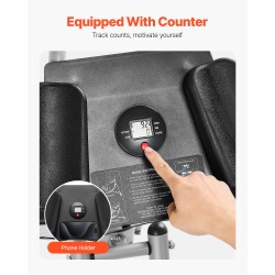 Vatsalihaslaite hiiliteräsrunko taitettava pyörivä polvialusta säädettävä vastus laskuri 136 kg