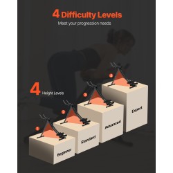 Vatsalihaslaite kaarevalla hiiliteräsrungolla kotiin säädettävä taitettava 200 kg käyttäjäpaino