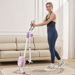 Vatsalihaslaite hiiliteräs kokoontaitettava säädettävä etutanko 5 tasoa sisäänrakennettu laskuri 150 kg