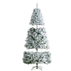 Lumipeitteinen tekokuusi noin 2 28 m 1346 oksankärkeä 550 lämpimänvalkoista LED valoa metallijalusta