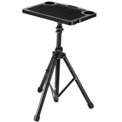 Pyöräilypöytä teräsrunko ABS muovinen pöytätaso korkeussäädettävä taittuva monilokeroinen kahdella mukitelineellä