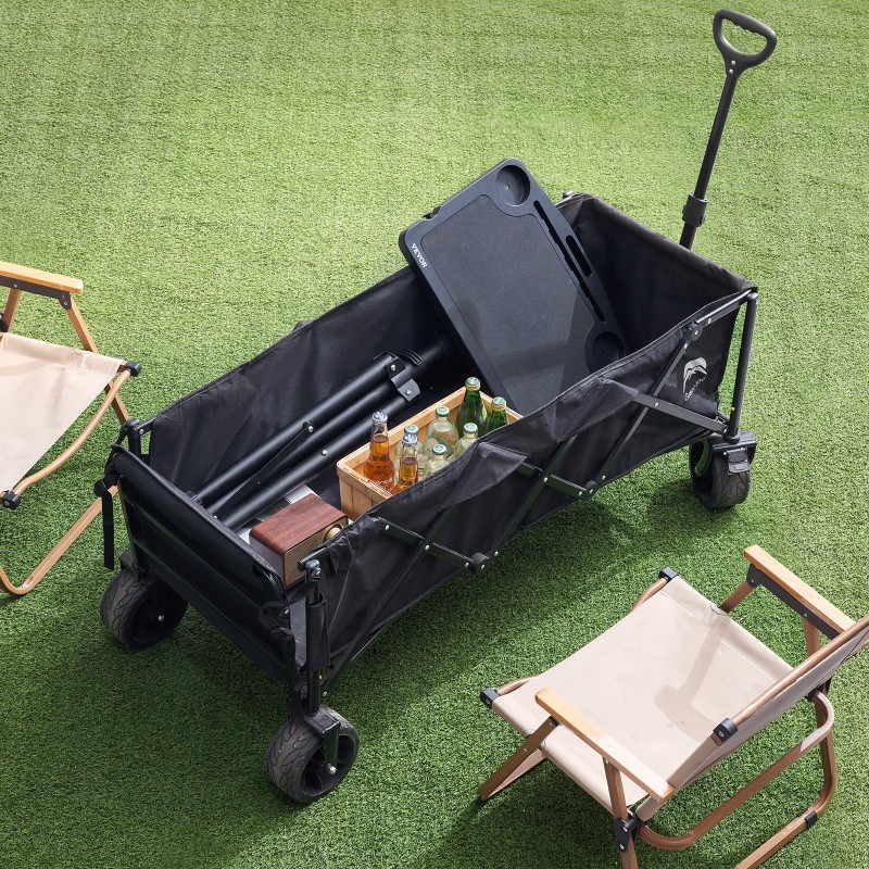 Pyöräilypöytä teräsrunko ABS-muovinen pöytätaso korkeussäädettävä taittuva monilokeroinen kahdella mukitelineellä