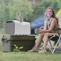Siirrettävä ilmastointilaite 4250 BTU jäähdytysteho 16–32℃ 3 nopeutta 24 tunnin ajastin