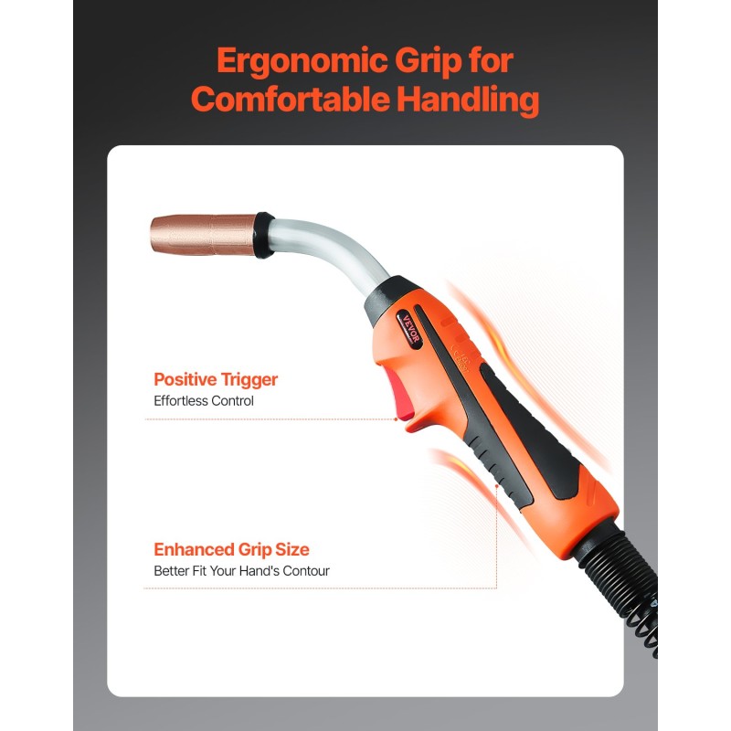 MIG-hitsauspistooli 250 A 15 jalan kaapelilla Millermatic-yhteensopiva