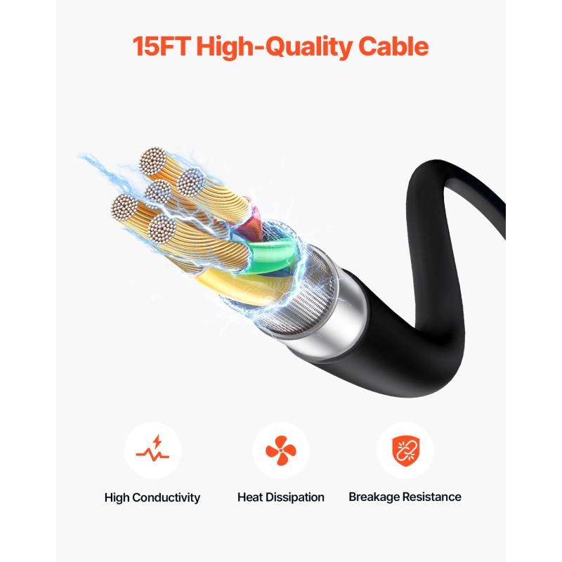 MIG-hitsauspistooli 250 A 15 jalan kaapelilla Millermatic-yhteensopiva
