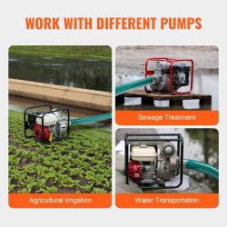 Imuletku 50,8 mm 6,1 m laminoitu komposiitti alumiinisilla camlock-liittimillä siivilällä