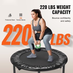 Minitrampoliini taittuva 36-tuumainen teräsrunko 100 kg kantavuus sisä- ja puutarhakäyttöön