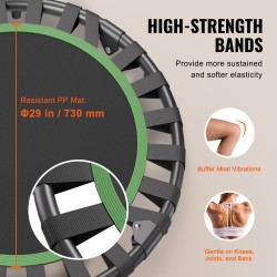 Minitrampoliini taittuva 36-tuumainen teräsrunko 100 kg kantavuus sisä- ja puutarhakäyttöön
