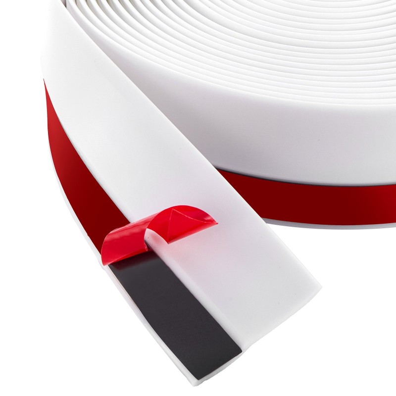 Autotallin oven ylä- ja sivutiiviste TPE 34 jalkaa valkoinen liimapinta ja ruuvit