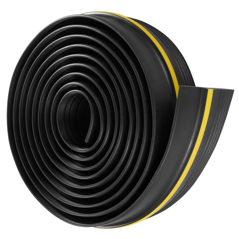 Autotallin oven alatiiviste ja kynnyssesetti PVC-muovi 16 jalkaa musta liimalla T-kiskollisiin oviin