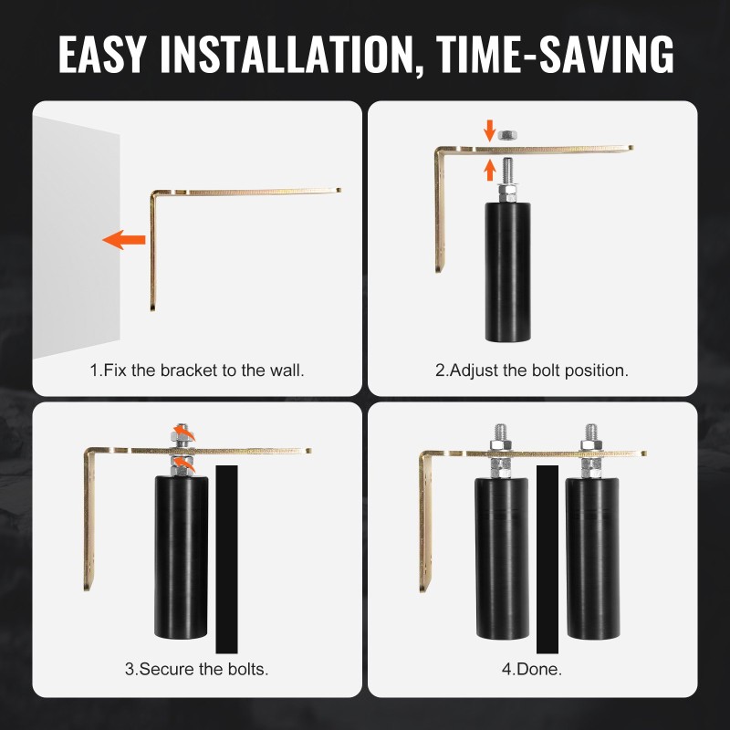 Liukuportin ohjainrullasarja terästeline L-muotoinen nailonrullat säädettävä rullaväli ulkokäyttöön