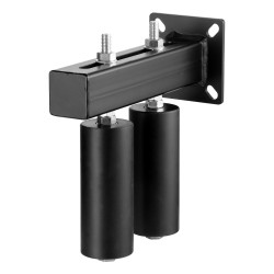 Liukuportin ohjainpakkaus teräskannatin T-muotoinen kaksoisnylonrullat 60 mm säädettävä väli 5–130 mm