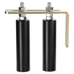 Liukuportin rullasarja kaksinkertaisilla nylonrullilla L muotoisella teräskannattimella säädettävällä rullavälillä