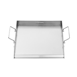 Ruostumaton teräs tasoparila 18x16 tuumaa kaasugrilliin kahvoilla