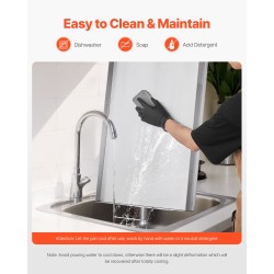 Ruostumaton teräs paistolevy 809x370 mm kahvoilla grillaukseen ja retkille