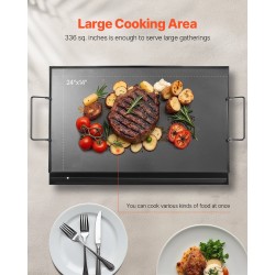 Hiiliteräksinen suorakaiteinen grillitaso 606x360 mm kaasugrilleihin kannettavilla kahvoilla