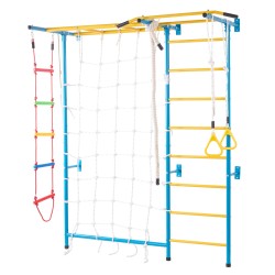 Seinäkiipeilyteline hiiliteräs 7-toimintoinen monivärinen lapsille alkaen 3 vuotta 99,8 kg kantavuus