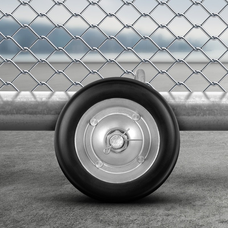 Liukuportin rullasarja 146 mm kumipyörät teräskannatin 600 paunaa sopii 32–50 mm runkoihin