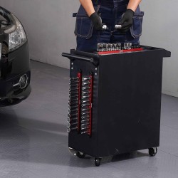 Hylsyjen järjestelykiskosarja 3 kiskoa anodisoitua alumiinia 1/4 3/8 ja 1/2 tuuman