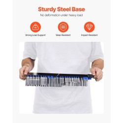 Hylsyjen järjestelyalusta teräs ABS-muovi 2 kpl 160 hylsylle 1/4 3/8 1/2