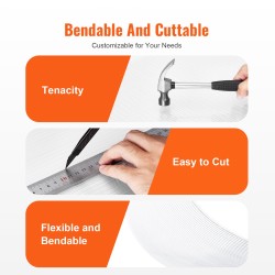 Polykarbonaattiset aaltolevyt 14 kpl 1210×605×4 mm valkoinen läpikuultava UV-suojattu