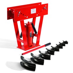 Putkentaivutin 16 tonnin hydraulinen manuaalipumpulla 90–180 asteen 13–76 mm 8 sovitinta