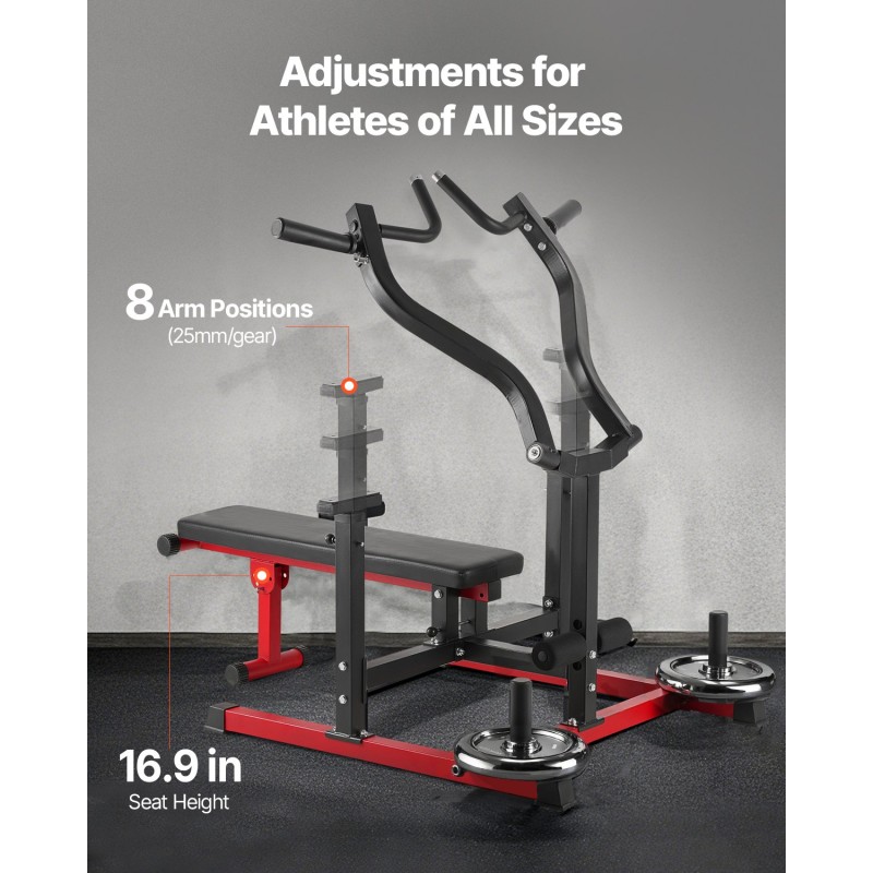 Säädettävä rintaprässilaite taso ja vinopenkki itsenäisillä vipuvarsilla kotisaliin