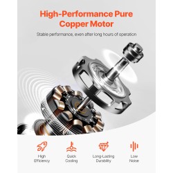 Roottorisiipipumppu 2-vaihe 6 CFM kuparimoottori ilmastointi- ja R134a/R22/R410a-huoltoon