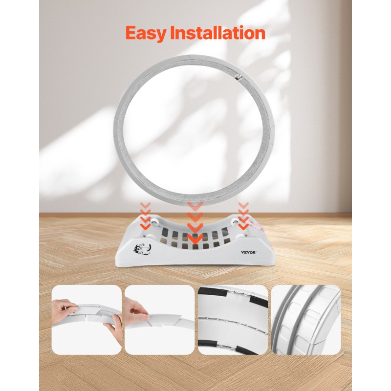 Kissan juoksupyörä PP-muovinen 80 cm hiljaiset rullat irrotettava sisämatto sopii sisäkäyttöön