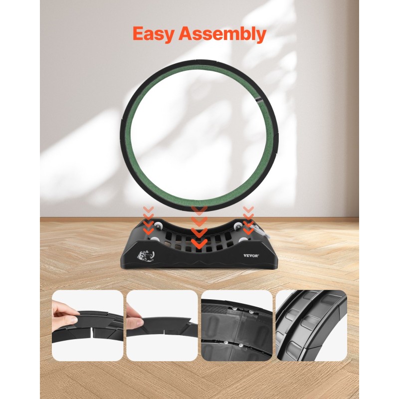 Kissojen juoksupyörä 80 cm PP-muovinen irrotettava juoksualusta sisähalkaisija 74 cm hiljainen