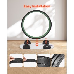 Kissan juoksupyörä sisäkissoille 960 mm sisähalkaisija askelmittarilla hiljainen musta