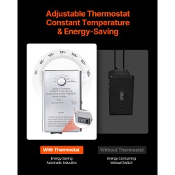 Harjakattoon asennettava poistoilmapuhallin kuusitoista tuuman ullakolle säädettävällä termostaatilla