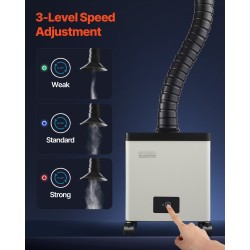 Juotoshöyryjen poistoimuri 85W harjaton 200 m³/h 3-vaiheinen suodatus taipuisa imuvarsi