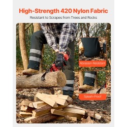 Moottorisahan suojahousut kietaisumalli 8-kerroksinen viiltosuoja koko pieni musta