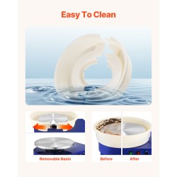 Savenvalupyörä alumiiniseoslevyllä 35 cm harjattomalla moottorilla 450 W säädettävä nopeus 60–300 r/min