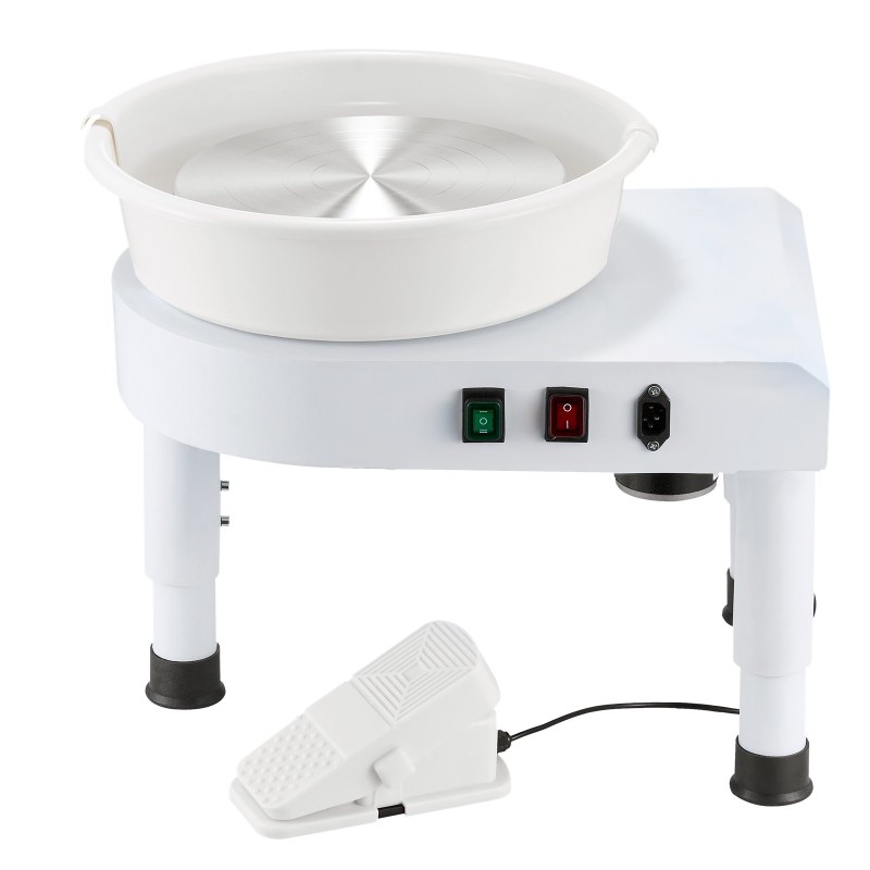 Sähkökäyttöinen dreija alumiininen 28 senttimetriä dreijauslautanen harjaton moottori säädettävä korkeus jalkapoljin